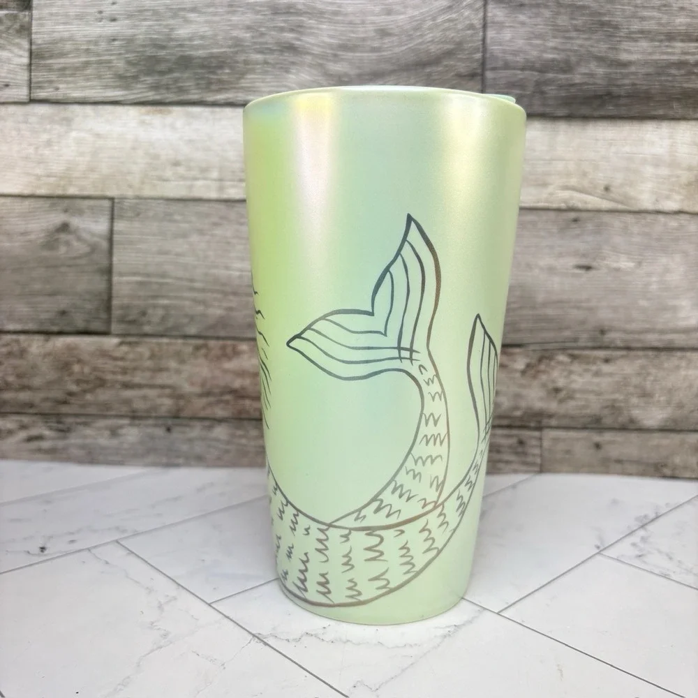 Starbucks 50th Anniversary Mermaid Siren Ceramic Travel Tumbler Limited Edition